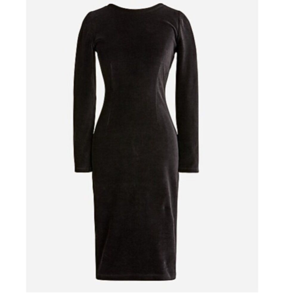 J Crew Scoopback sheath dress in Italian velvet —‎ Size 16 - NWT